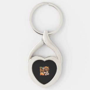 Thanksgiving Turkey Coquette Classic T-Shirt Key Ring