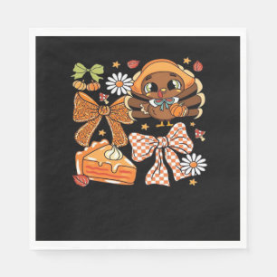 Thanksgiving Turkey Coquette Classic T-Shirt Napkin