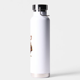 Thanksgiving Turkey cow moo Funny Men Women Thanks Water Bottle