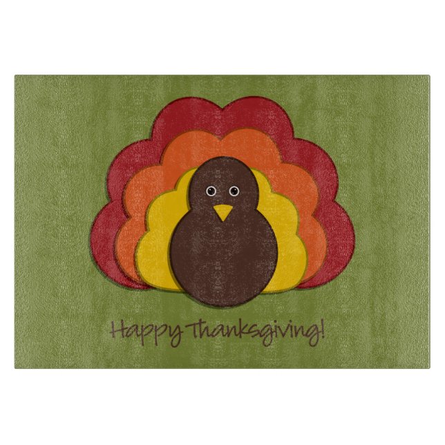 Thanksgiving turkey cutting board (Front)