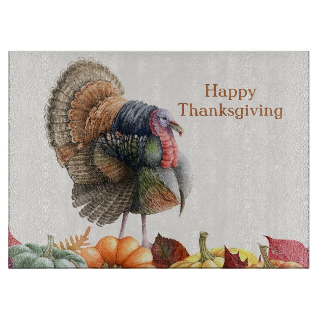 Thanksgiving Turkey Cutting Board (Front)