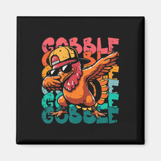 Thanksgiving Turkey Dab Gobble Funny Toddler Boys  Magnet