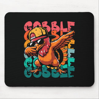 Thanksgiving Turkey Dab Gobble Funny Toddler Boys  Mouse Pad