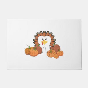 Thanksgiving Turkey Dental Dentist Teeth Doormat