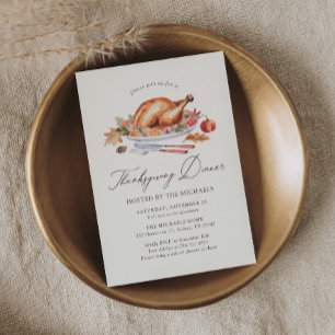 Thanksgiving Turkey Dinner Invitation