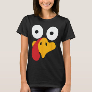 Thanksgiving Turkey Face Costume T-Shirt