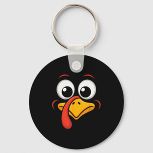 Thanksgiving Turkey Face Matching Family Costume G Key Ring