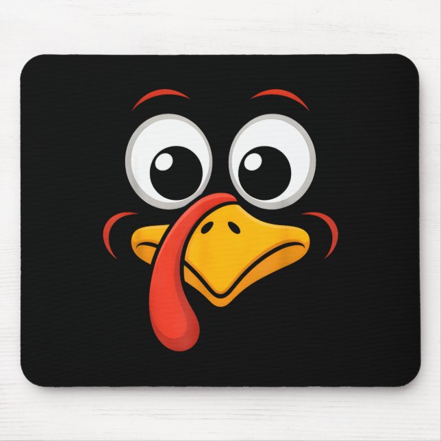 Thanksgiving Turkey Face Matching Family Costume G Mouse Pad (Front)