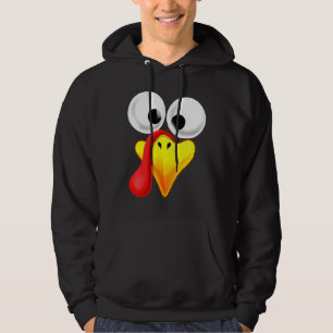 Thanksgiving Turkey Face Matching Family Costume K Hoodie
