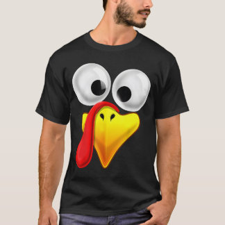 Thanksgiving Turkey Face Matching Family Costume  T-Shirt