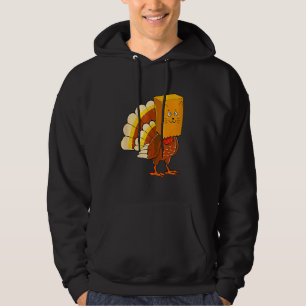 Thanksgiving Turkey Fake Cat Meow  Cat Thanksgivin Hoodie