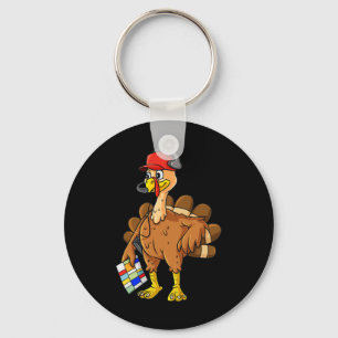 Thanksgiving Turkey Football Coach Fun Boys Kids T Key Ring