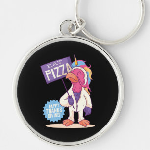 Thanksgiving Turkey - Funny Turkey Unicorn Gift Key Ring