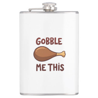 Thanksgiving Turkey Gift Funny Hip Flask