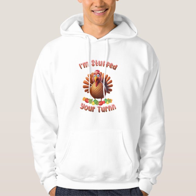 Thanksgiving Turkey Gobble Til You Wobble Hoodie (Front)