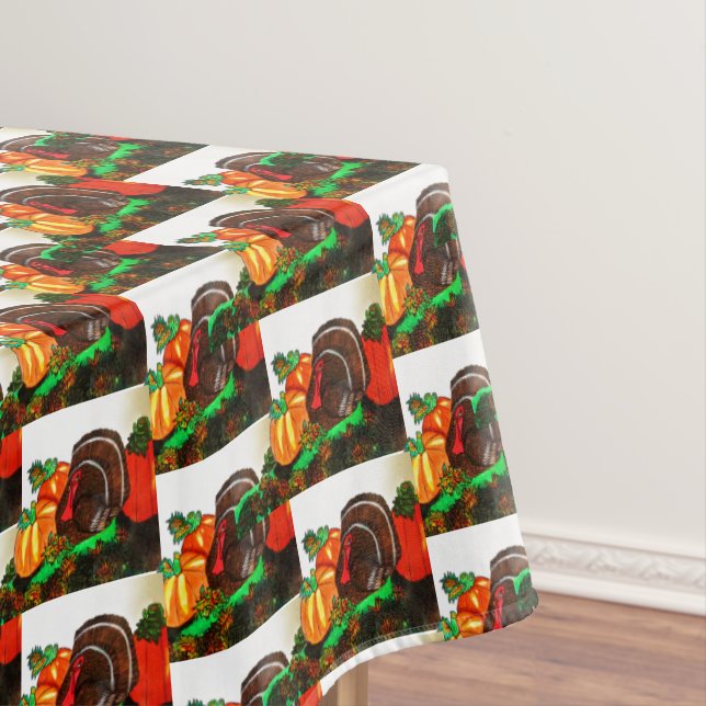 THANKSGIVING TURKEY GOBBLER table cloth (In Situ)