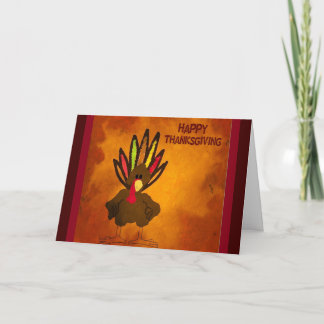 Thanksgiving Turkey Greeting Card