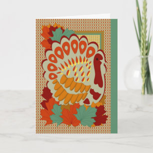 Thanksgiving turkey holiday card