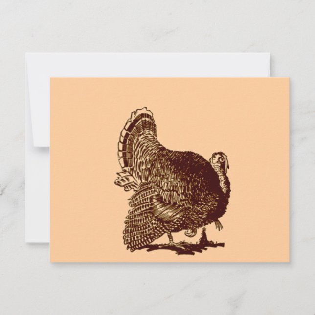 Thanksgiving Turkey Holiday Card (Front)