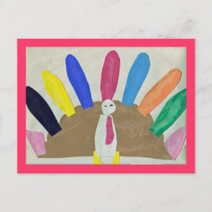 Thanksgiving Turkey Holiday Postcard