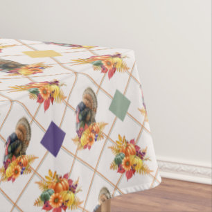 Thanksgiving Turkey Holiday Tablecloth