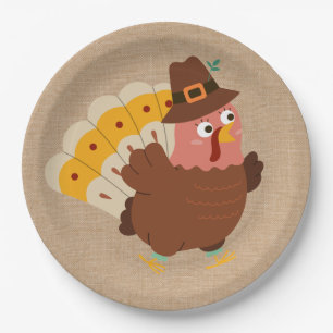 Thanksgiving Turkey Humour Paper Plate