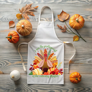 Thanksgiving Turkey in Autumn Paradise Apron