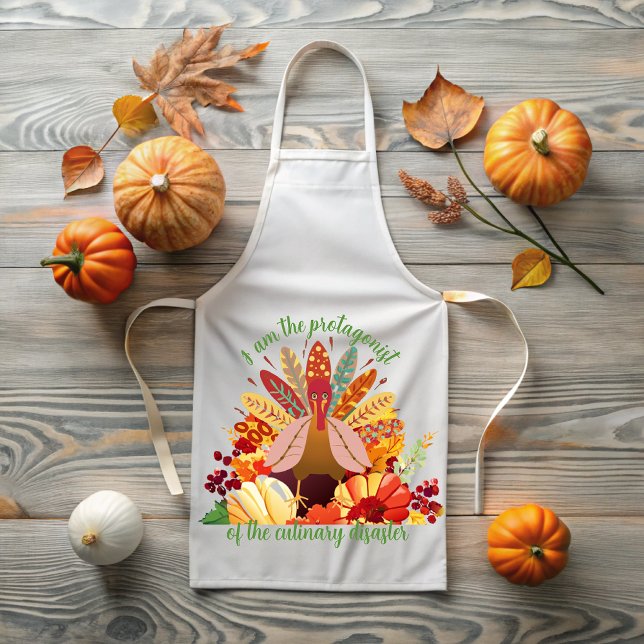 Thanksgiving Turkey in Autumn Paradise Apron (Creator Uploaded)
