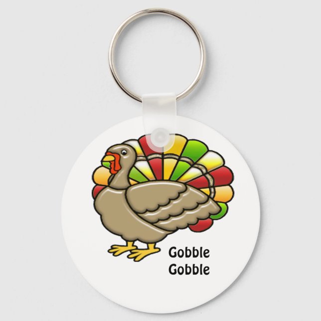 Thanksgiving Turkey Key Chain (Front)