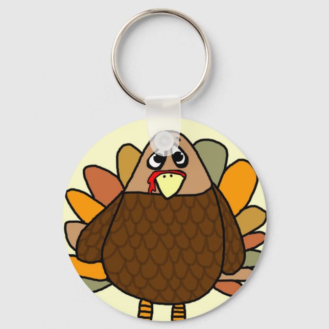 Thanksgiving Turkey Key Ring (Front)