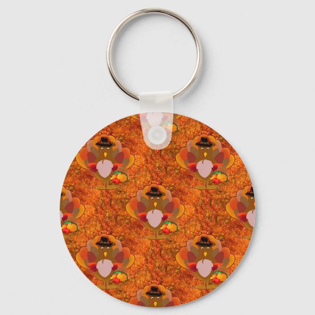 thanksgiving turkey key ring (Front)
