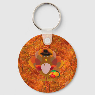 thanksgiving turkey key ring