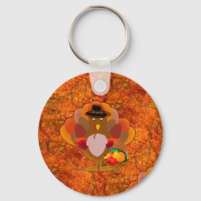 thanksgiving turkey key ring (Front)
