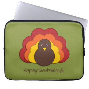 Thanksgiving turkey laptop sleeve