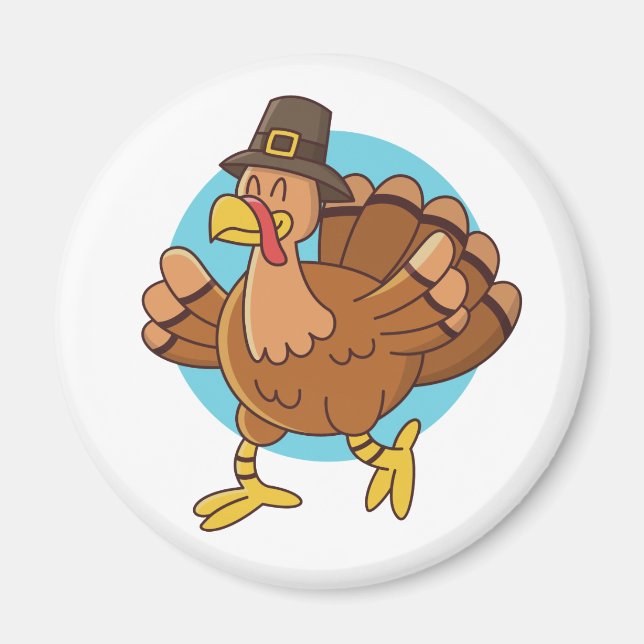 Thanksgiving Turkey magnet (Front)