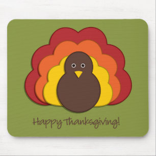 Thanksgiving turkey mouse pad