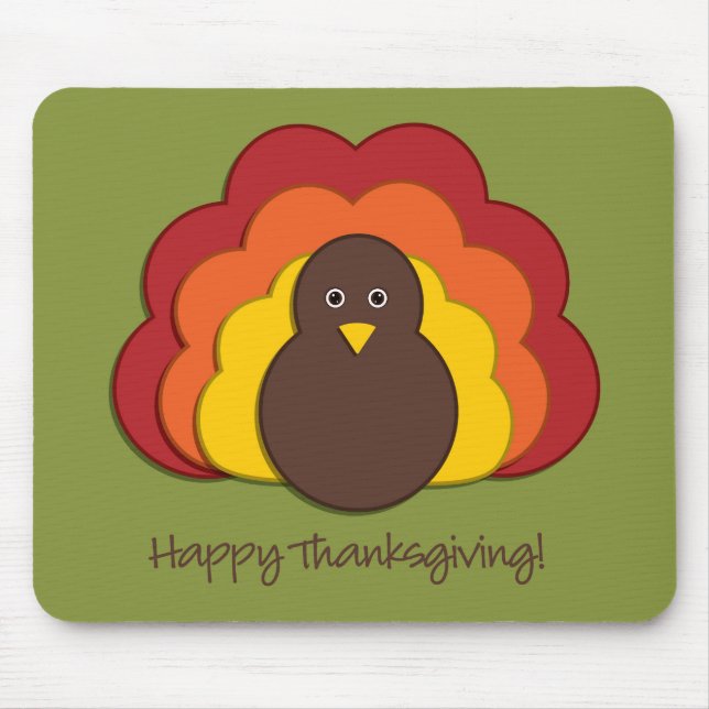 Thanksgiving turkey mouse pad (Front)