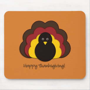 Thanksgiving turkey mouse pad
