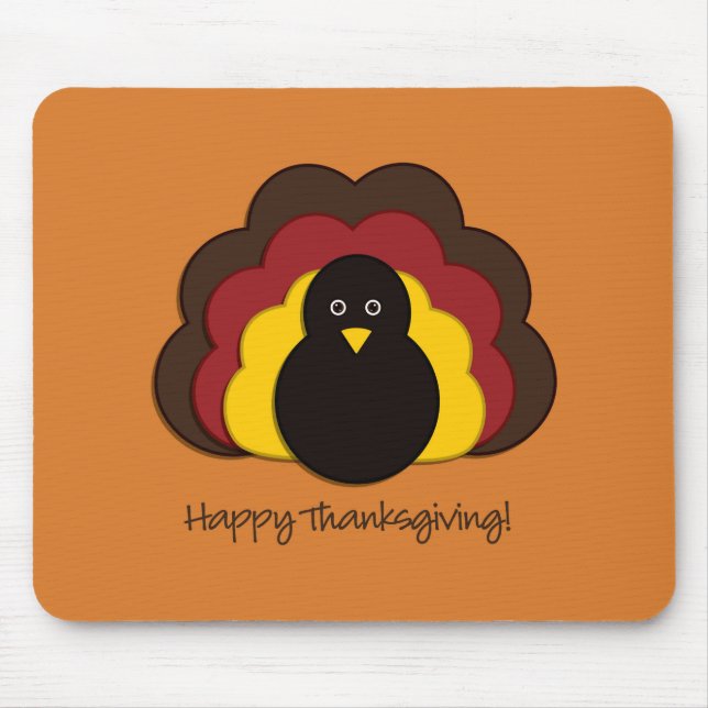 Thanksgiving turkey mouse pad (Front)