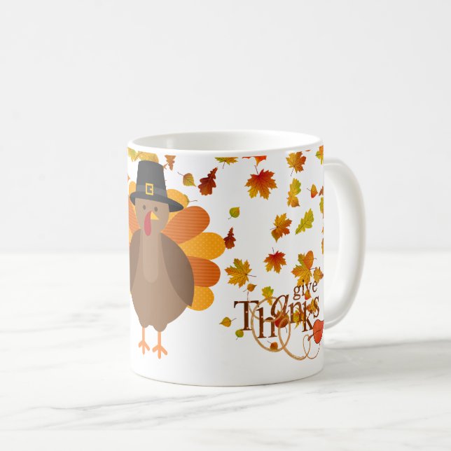 Thanksgiving Turkey Mug (Front Right)