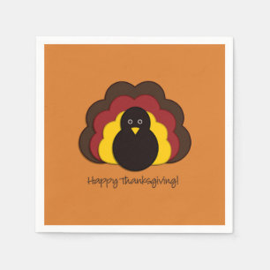 Thanksgiving turkey napkin