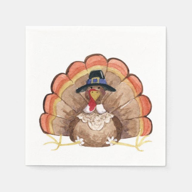 Thanksgiving Turkey Napkin (Front)