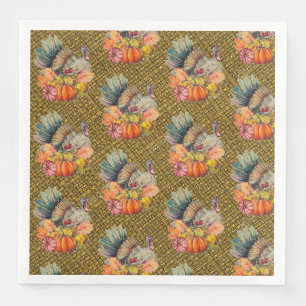 Thanksgiving Turkey  Napkin