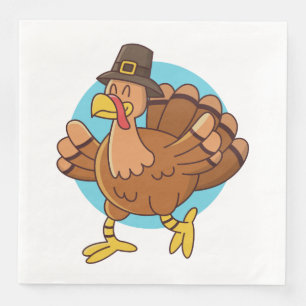 Thanksgiving Turkey paper napkins