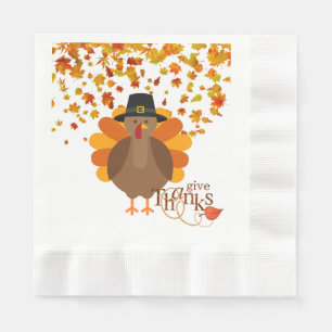 Thanksgiving Turkey Paper Napkins/Luncheon Napkin