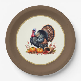 Thanksgiving Turkey Paper Plate