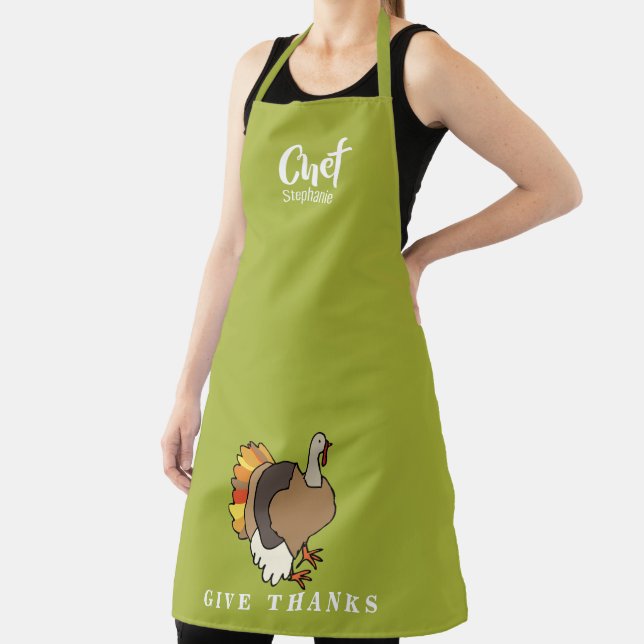 Thanksgiving  Turkey | Personalised Holiday Apron (Insitu)