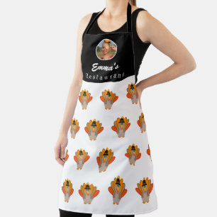 Thanksgiving turkey Personalized photo or logo Apron