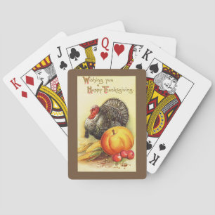 Thanksgiving Turkey Playing Cards