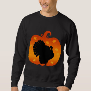 THANKSGIVING TURKEY PUMPKIN FALL SEASON SWEATSHIRT